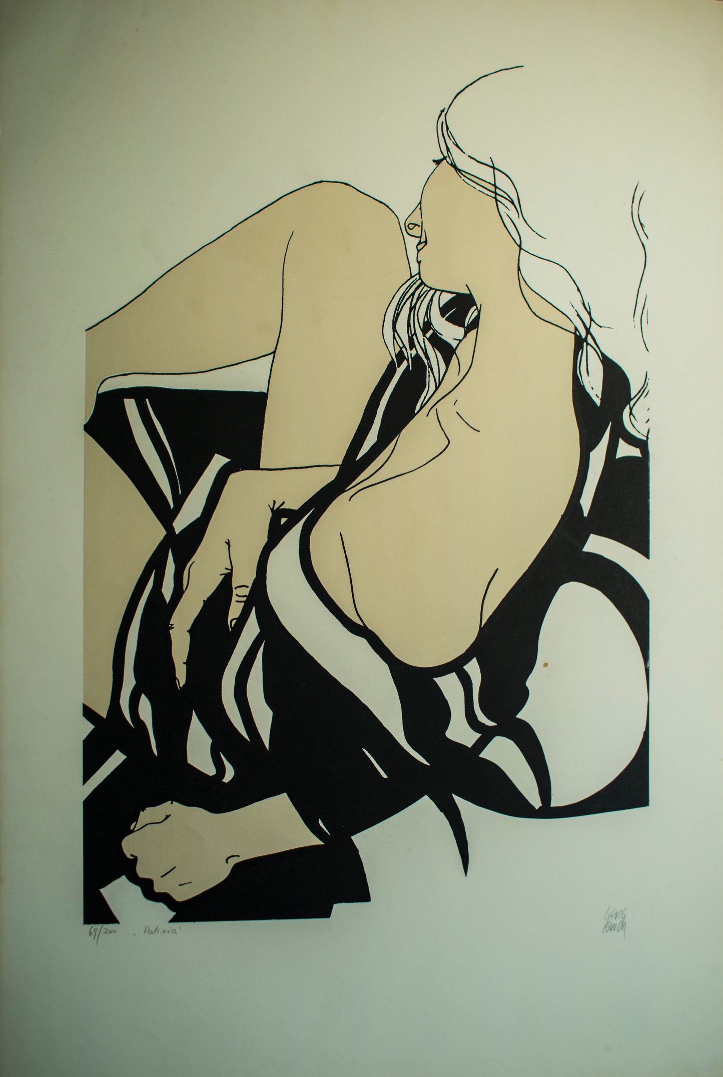 George Raugh - Patricia / Serigrafía sobre papel - 55 x 55 cm