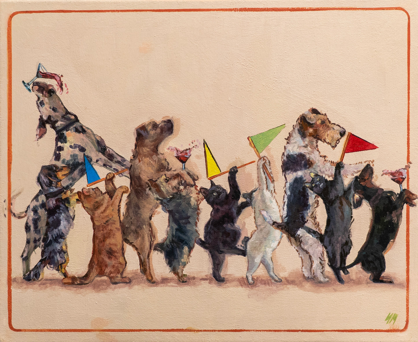 Sofía Marín – Linea de conga / Óleo sobre tela – 50 x 40 cm – 1/1