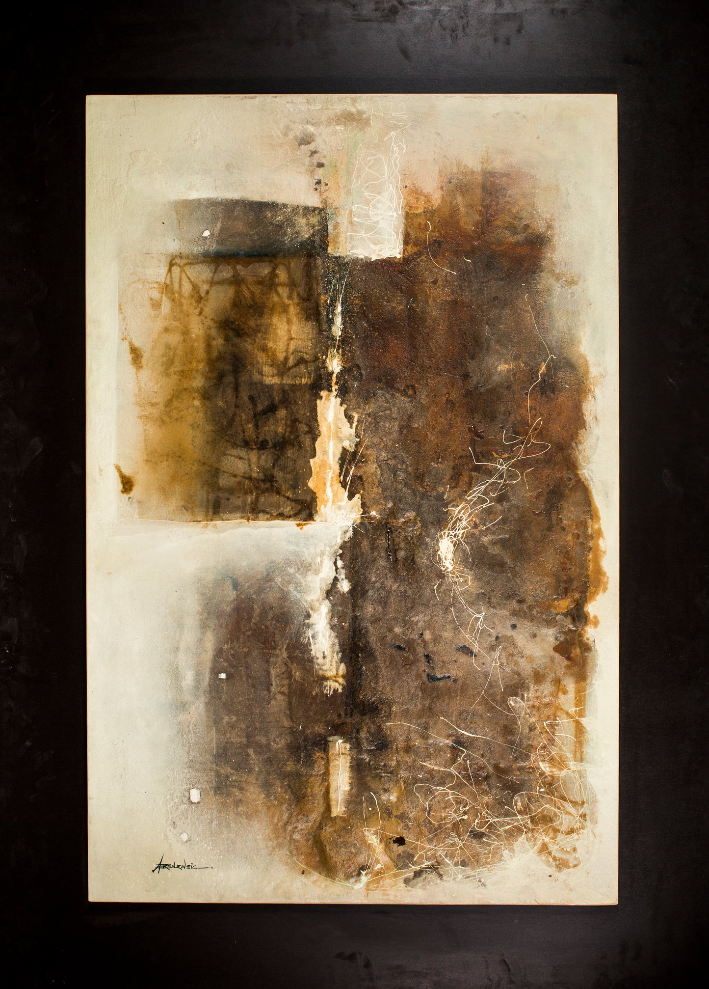 Antonio Ehrenzweig – Historias del óxido / Mixta sobre MDF – 120 x 60 cm – 1/1