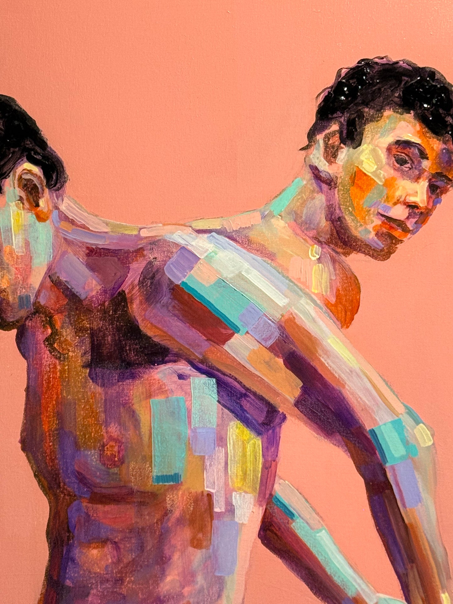 Omar García de alba B. – TID ( transtorno de identidad disociativo) / Acrilico sobre Tela – 80 x 100 cm – 1/1