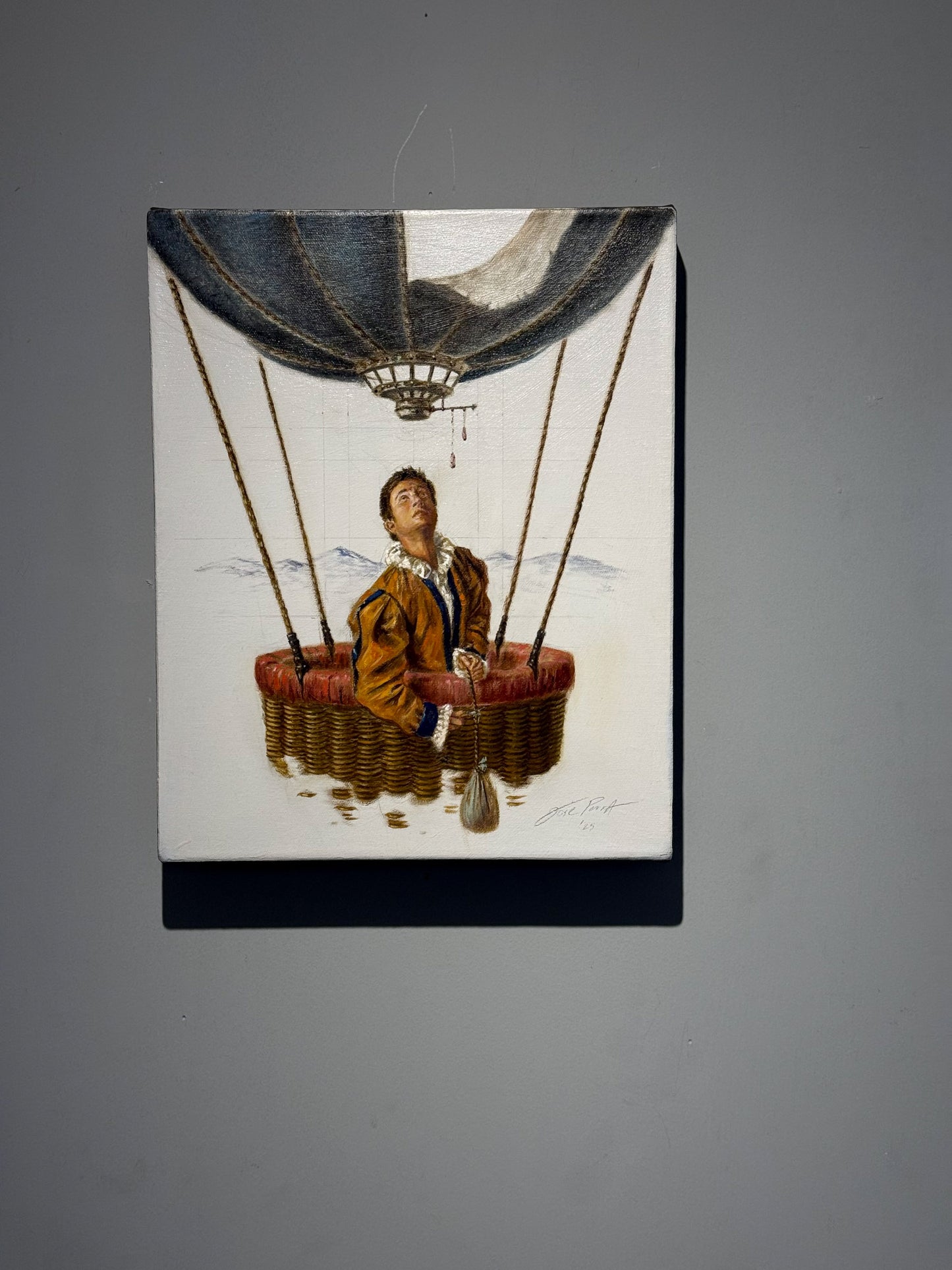 José Parra – El tránsito del presente / Óleo sobre tela – 28 x 35 cm – 1/1