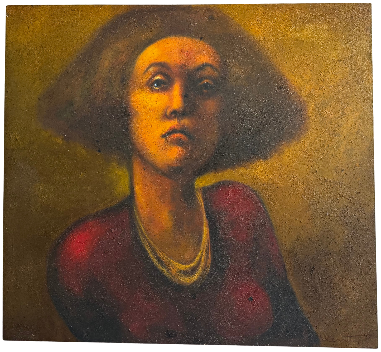 Daniel Kent - Mujer / Óleo sobre tela - 120 x 120 cm