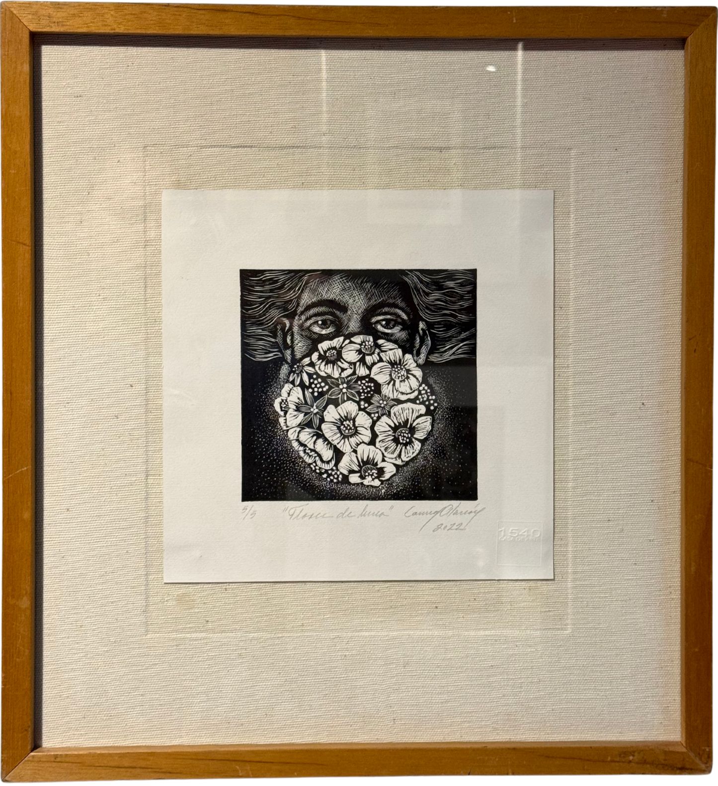 Carmen Alarcón - Flores de luna / Grabado - 26 x 26 cm