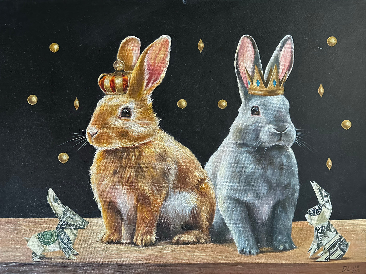 Dulce Luna – American Money IV / Óleo sobre tela – 60 x 45 cm – 1/1