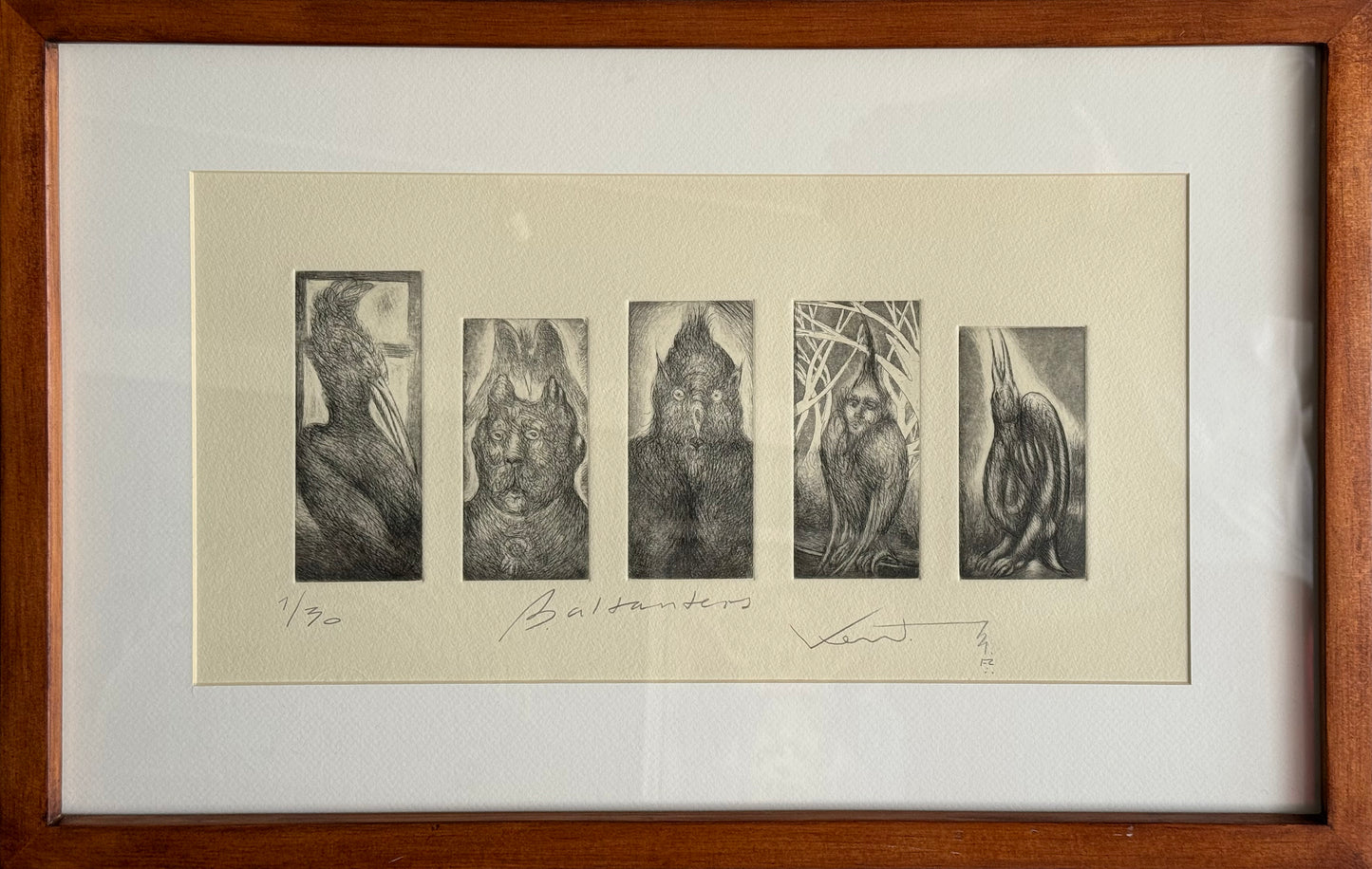 Pieza 47 - Daniel Kent - Baldanders / Grabado - 20 x 45 cm