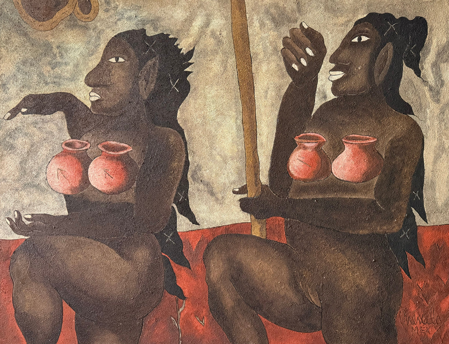 Javier Arévalo - Cantaros de miel / Óleo sobre tela - 130 x 170 cm