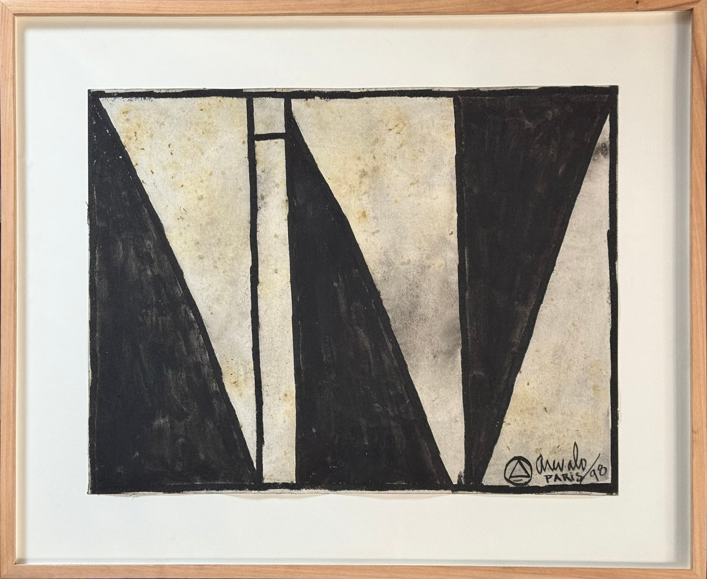 Javier Arévalo - El poeta habló 1 / Mixta sobre papel - 46 x 61 cm