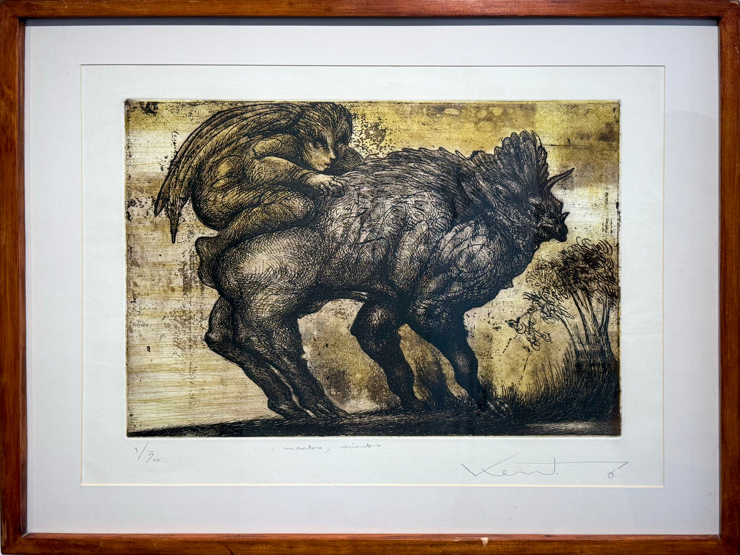 Pieza 02 - Daniel Kent - Incubo, Súcubo / Grabado - 50 x 60 cm