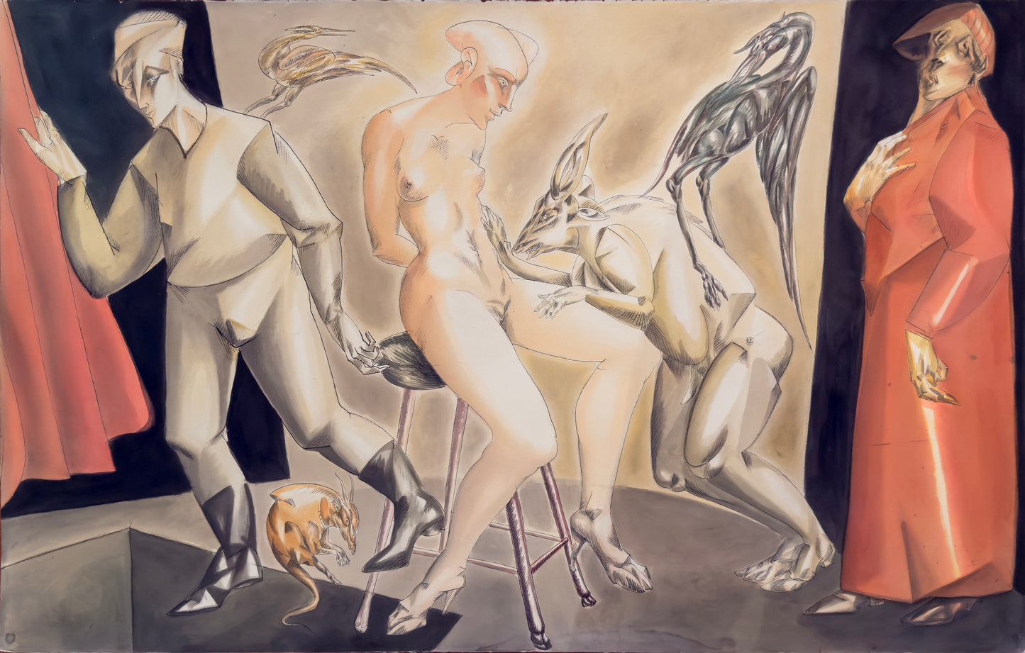 Pieza 26 - Daniel Kent - ST / Tinta sobre papel - 100 x 150 cm