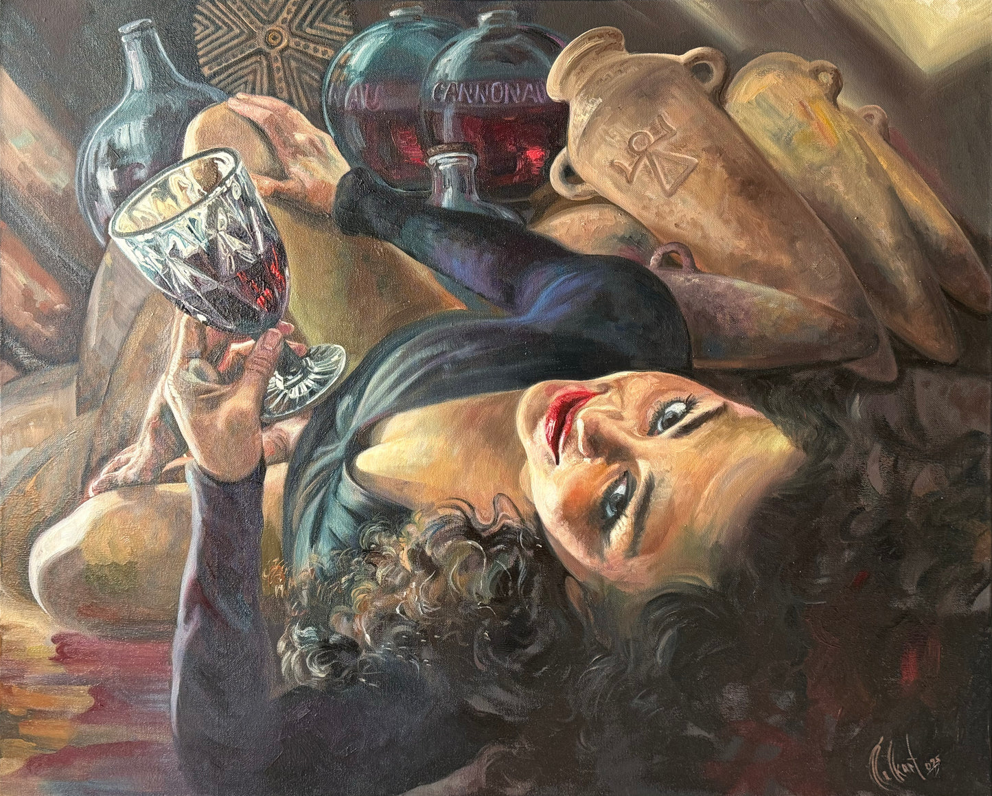Pieza 42 - Homero Regla - "Verdadero elixir" / acrilico sobre tela - 90 x 110 cm
