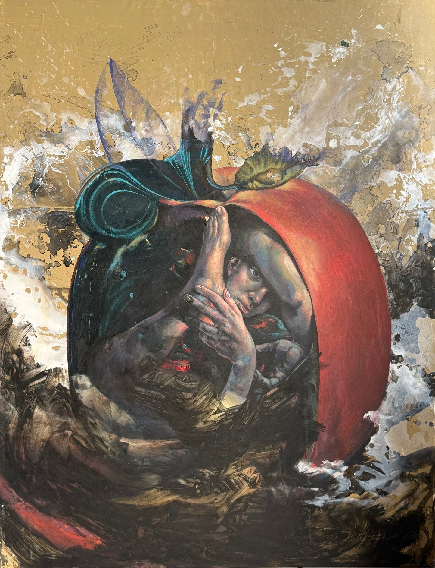 Pieza 77 - Israel Zzepda - "Se encuentra en todo" / acrilico sobre tela - 85 x 75 cm