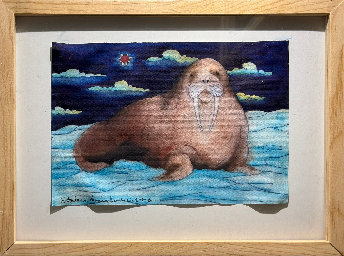 Esteban Arévalo - Morza / Acuarela sobre papel - 17 x 24 cm