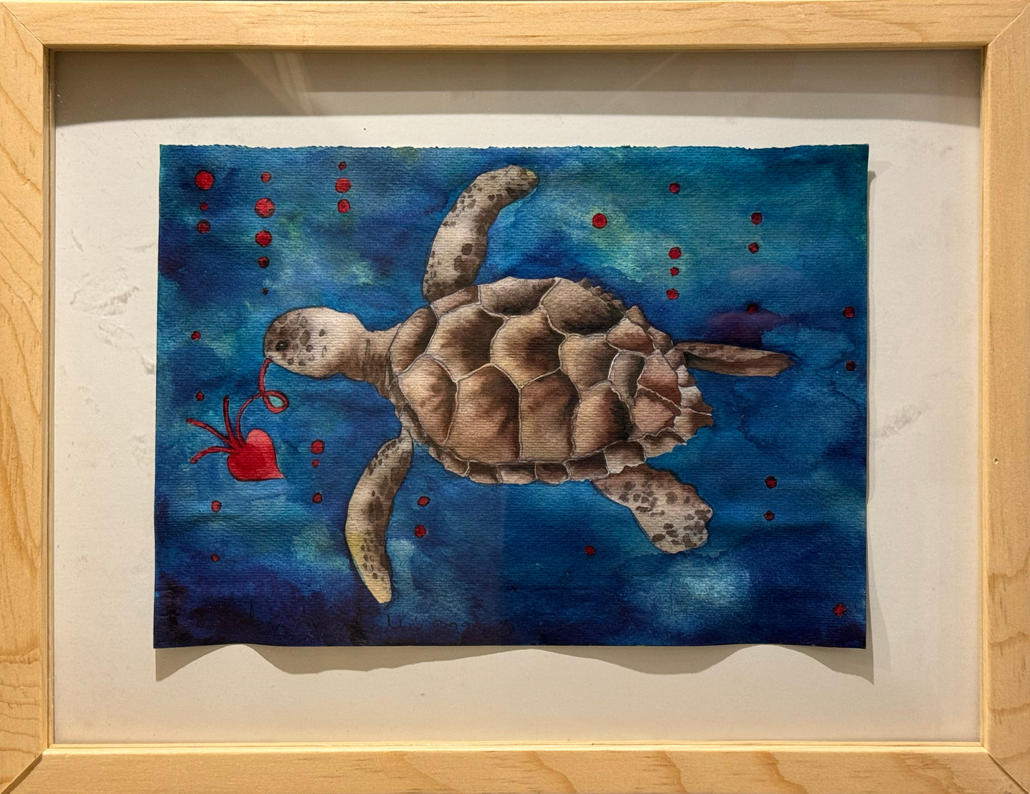 Esteban Arévalo - Tortuga / Acuarela sobre papel - 17 x 24 cm