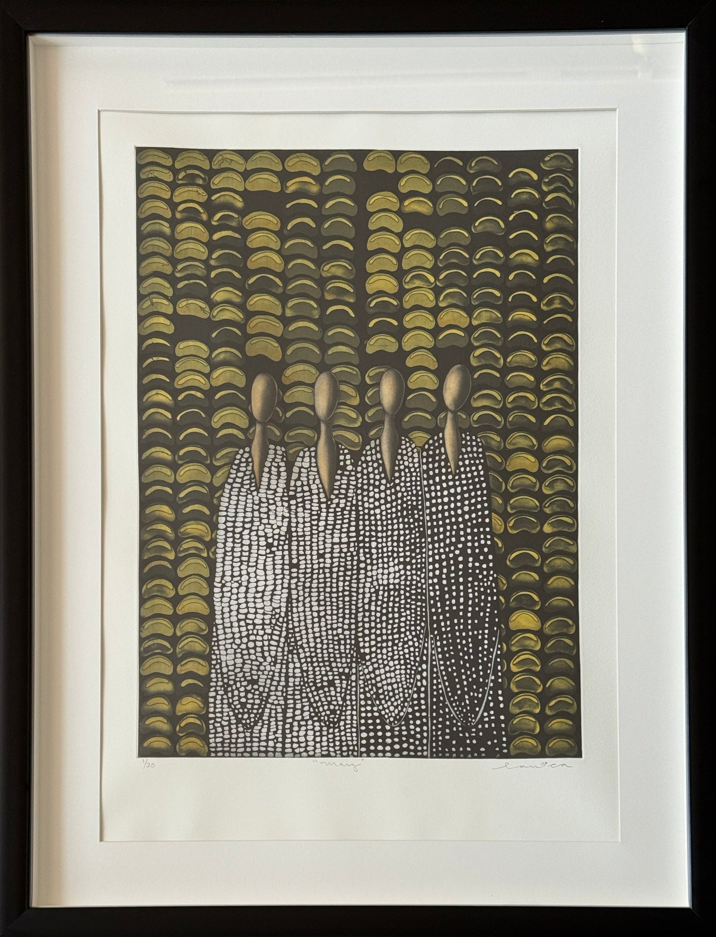 Lote 43: Laura Castellanos - El Maíz / Grabado - 55 x 40 cm