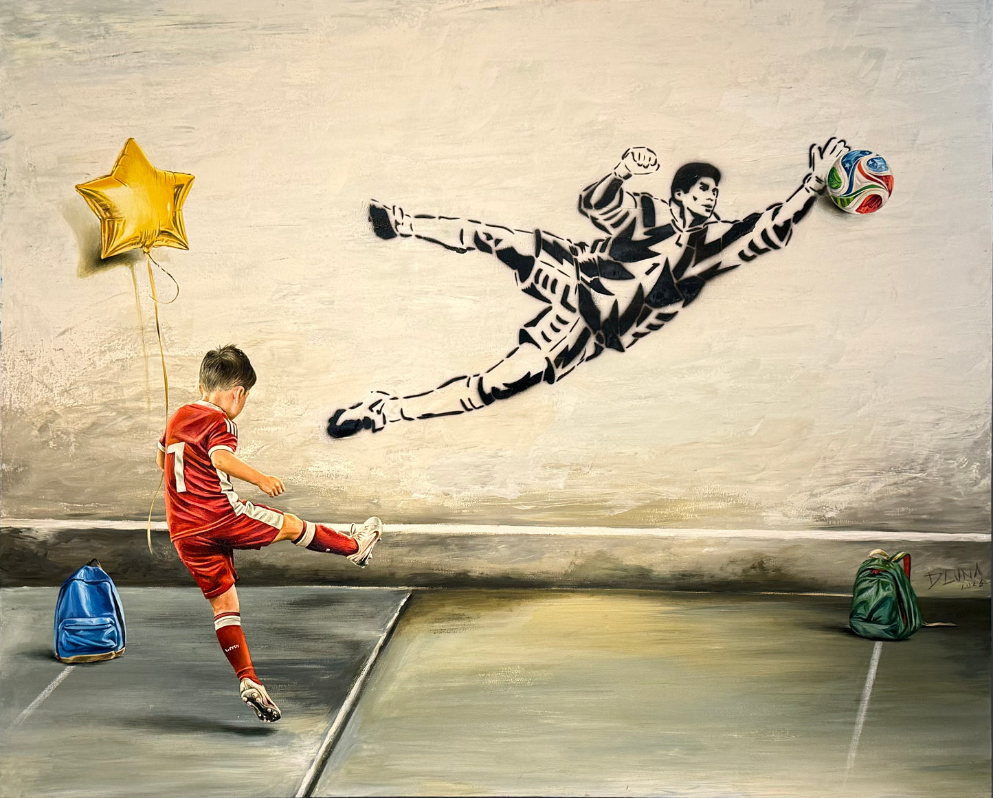 Dulce Luna – Legends "We are all stars" / Mixta sobre Tela – 100 x 120 cm – 46023