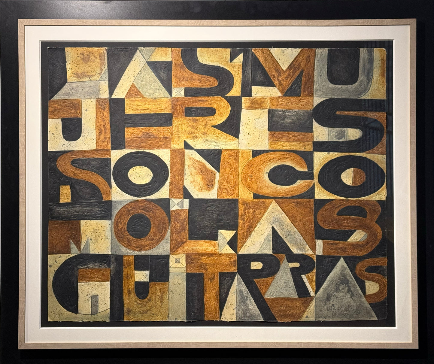 Javier Arévalo - Las Mujeres son como las guitarras / Mixografía - 90 x 110 cm