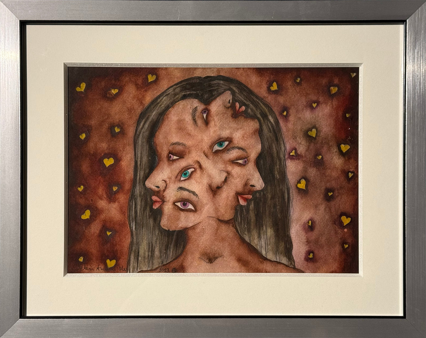 Esteban Arévalo - Confusión / Acuarela sobre papel - 24 x 33 cm