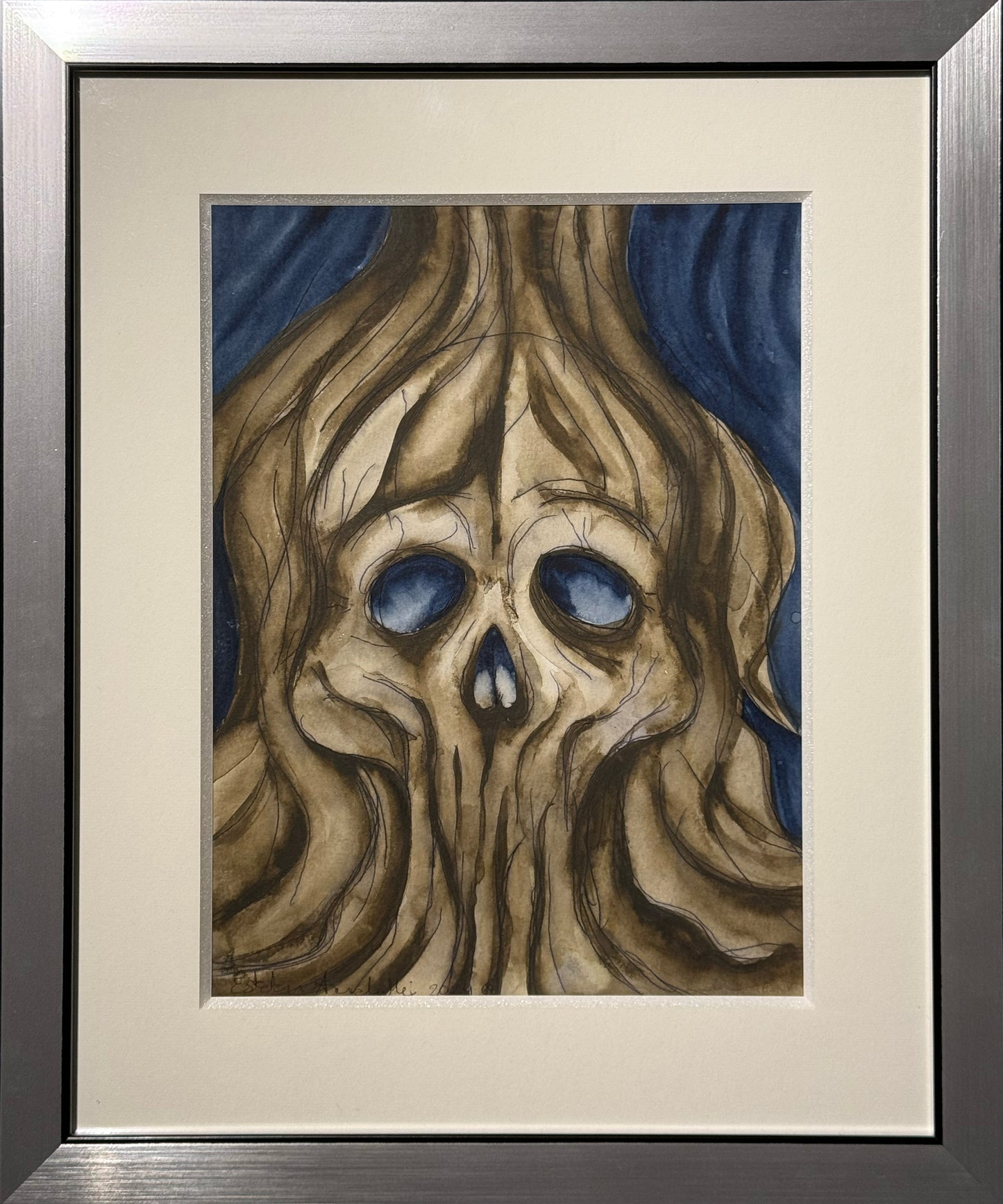 Esteban Arévalo - Fauno / Acuarela sobre papel - 30 x 23 cm