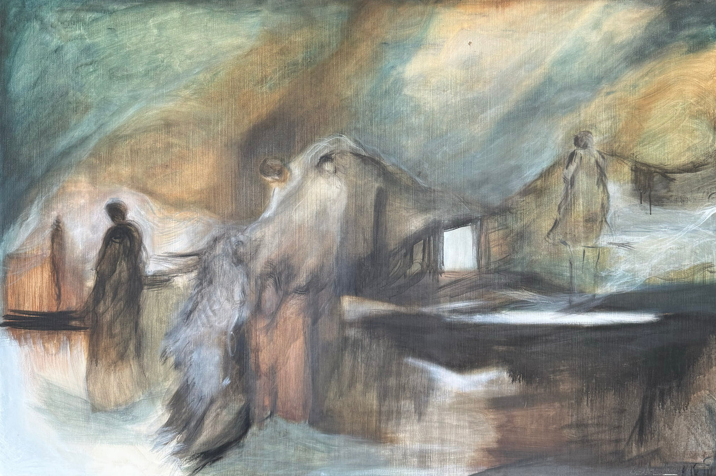 Ana Luisa Rebora - El otro lado / Oleo sobre tela - 160 X 130 cm