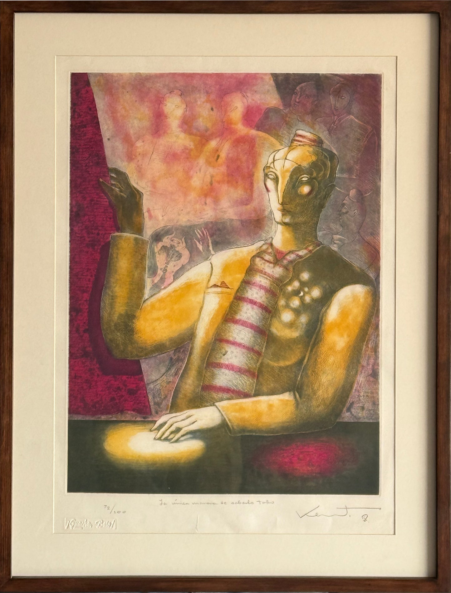 Daniel Kent - La unica manera de saberlo todo / Grabado - 84 x 64 cm