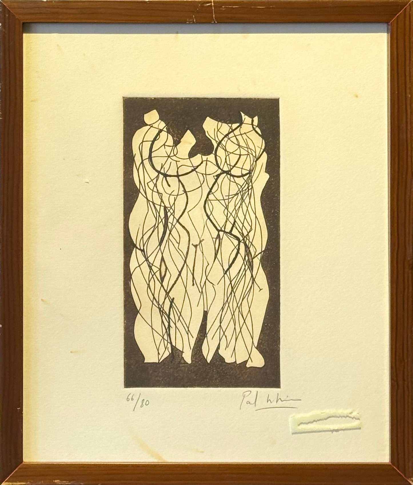 Paul Nevin - Figuras / Grabado - 19,5 x 10,5 cm