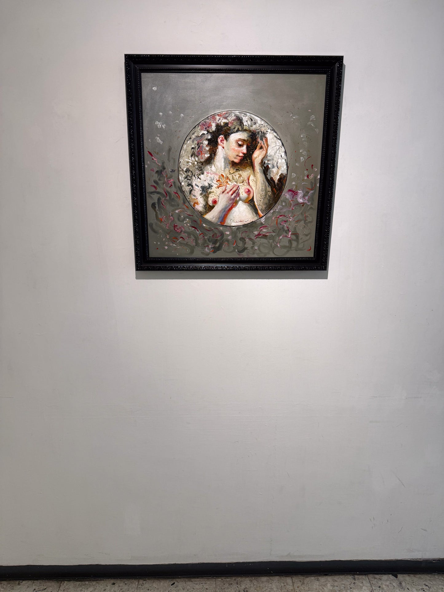 Salvador Santana – Pensamiento mágico / Óleo sobre tela – 54 x 54 cm – 1/1