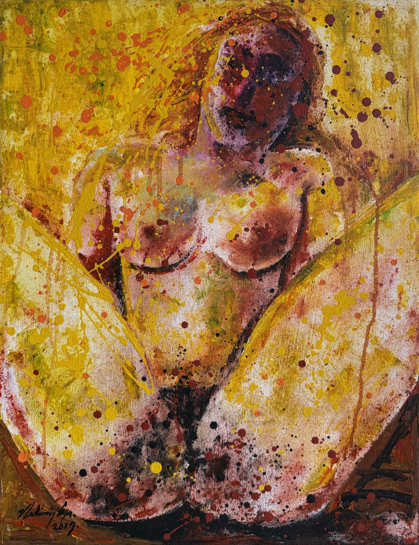 Única 015 / Vladimir Cora - Magdalena No. 35 / Acrílico sobre tela - 65 x 50 cm