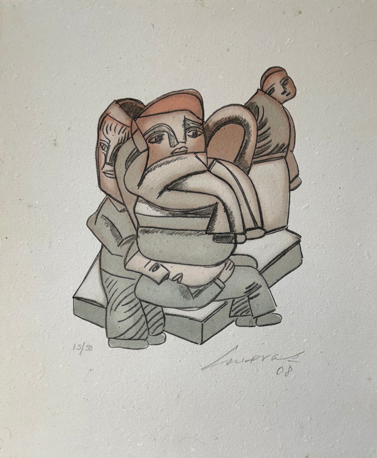 LOTE 031 / José Luis Cuevas - Sin Título / Grabado - 37 x 30 cm