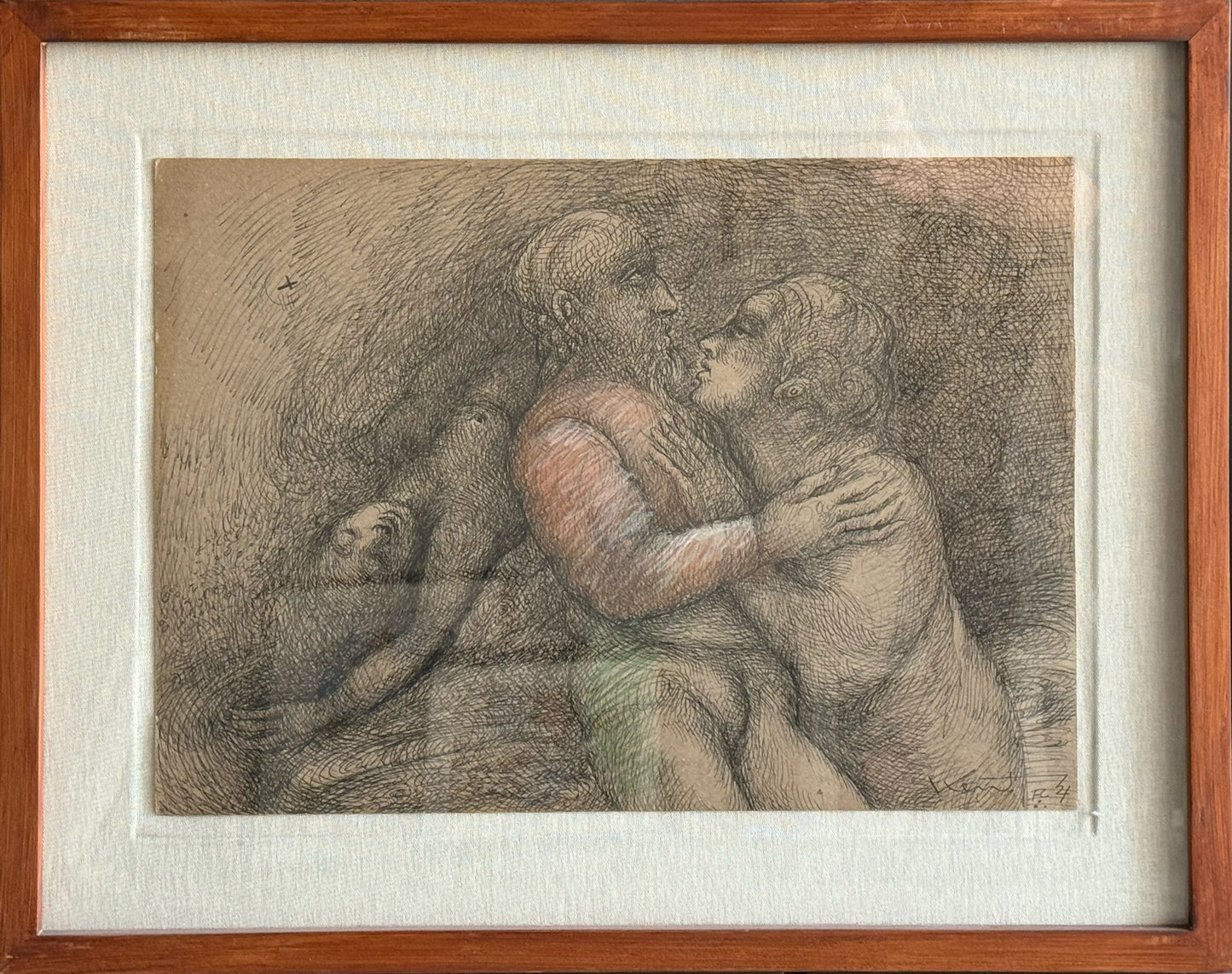 LOTE 037 / Daniel Kent - Sin titulo / Tinta sobre papel - 35 x 45 cm