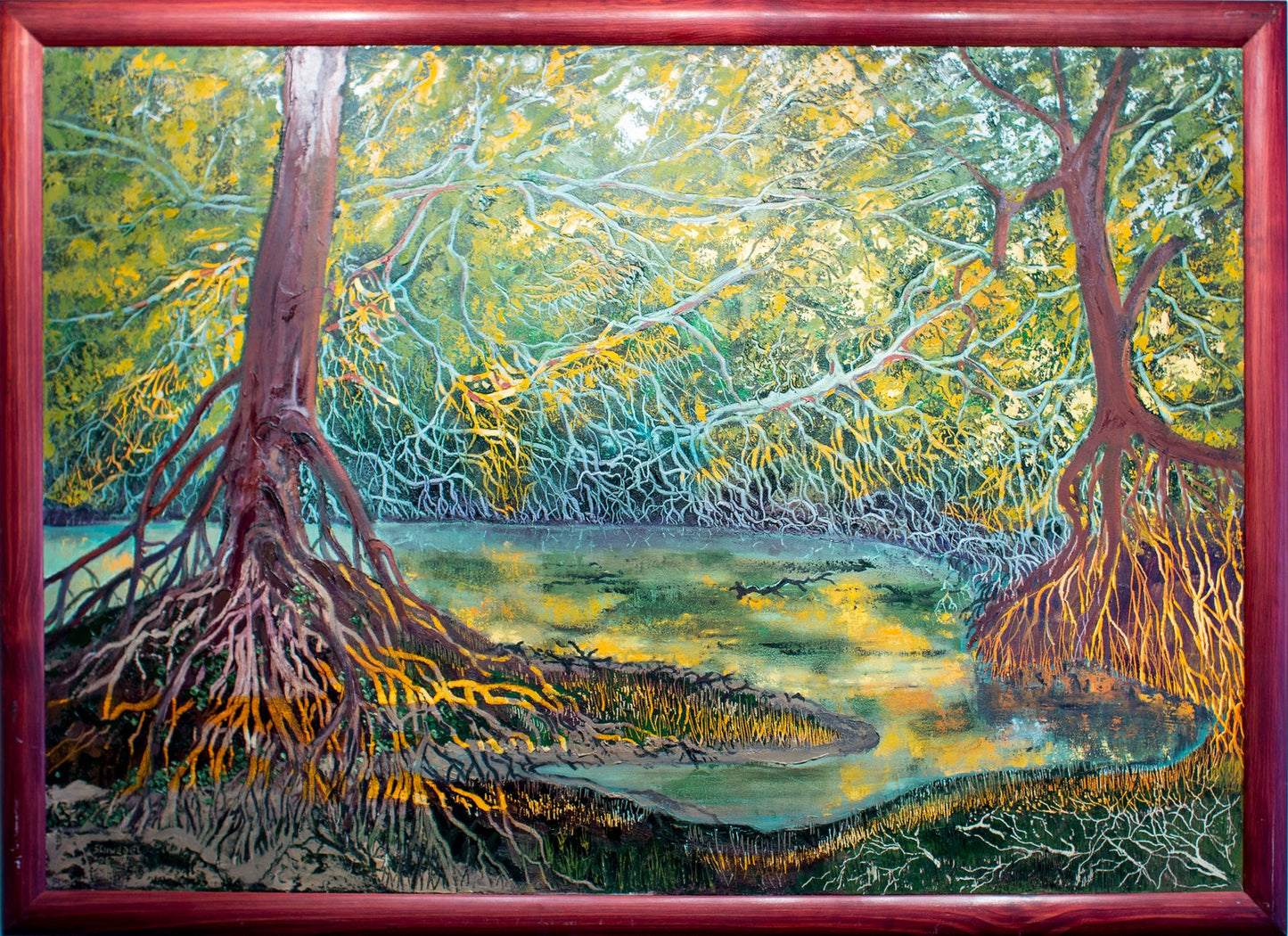 Bruno Suwebel – Manglar / Óleo sobre tela – 80 x 120 cm – 1/1