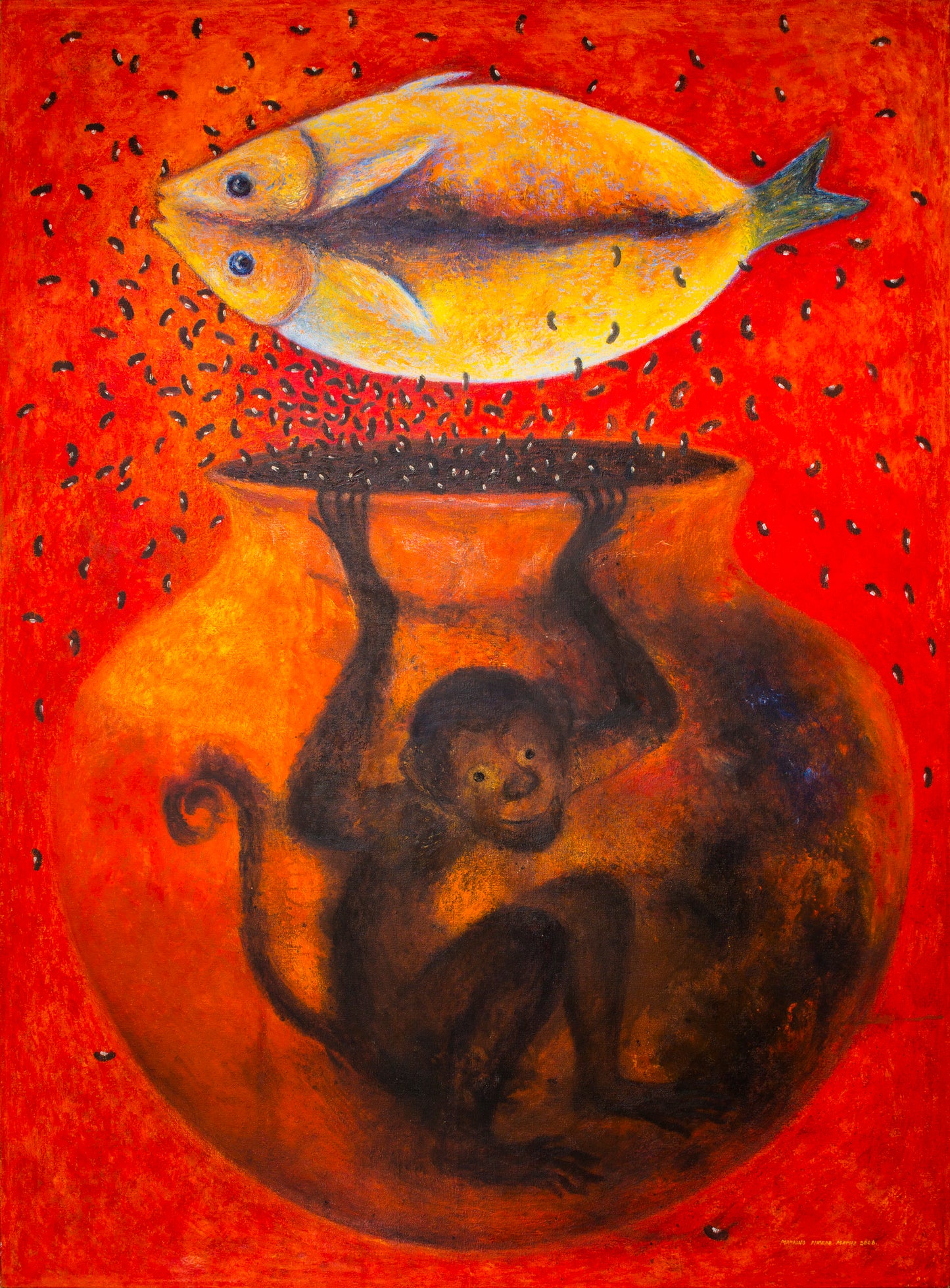 Mariano Pineda Matus – Olla madre / Óleo sobre tela – 150 x 110 cm – 1/1