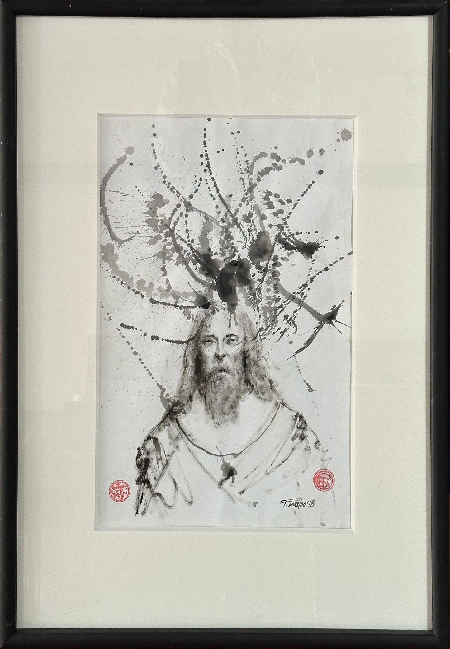 LOTE 012 / Fernando Garrido - ST / Tinta china sobre papel - 49 x 32 cm