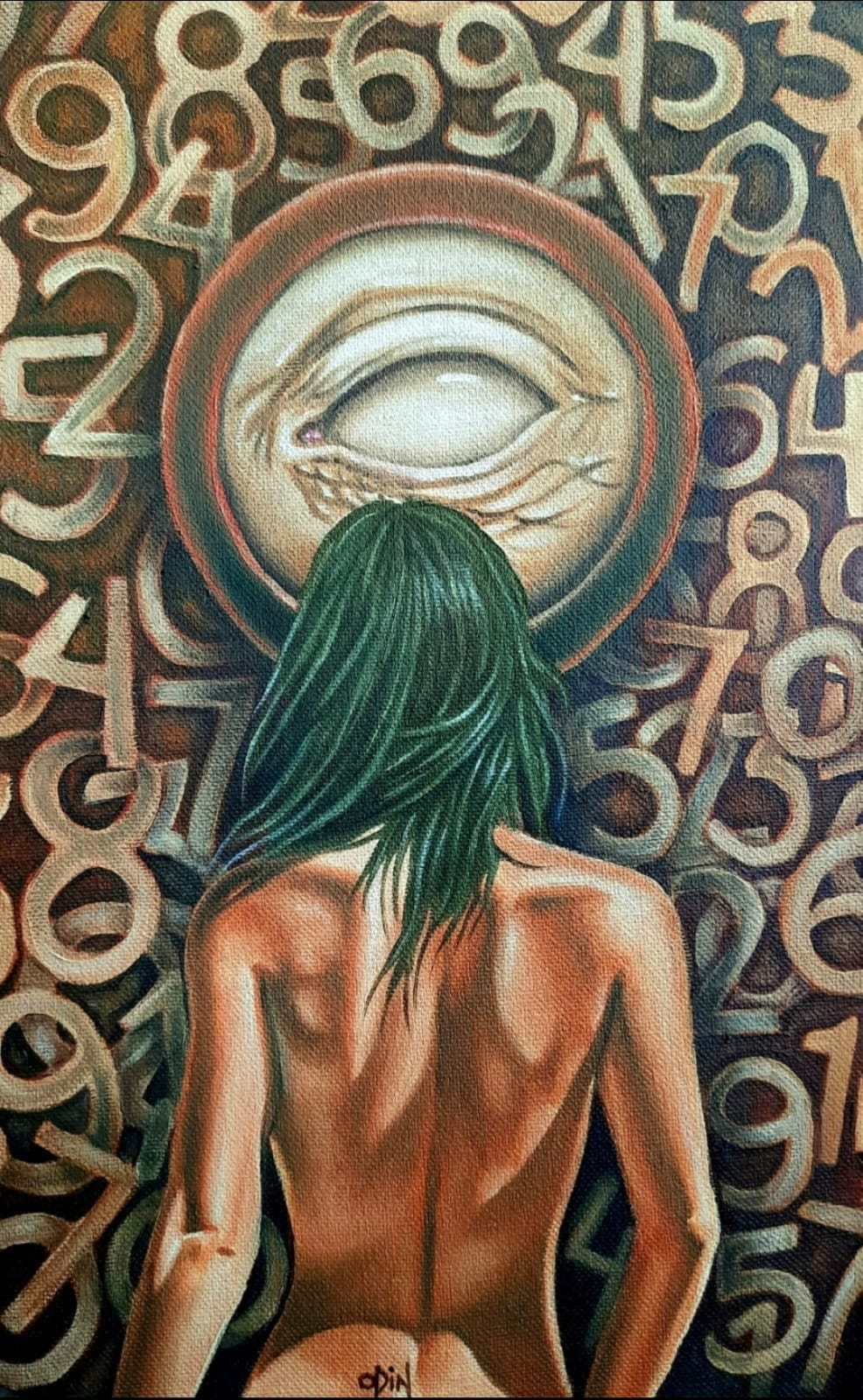 Odín Vazquez – El portal del tiempo / Óleo sobre tela – 26 x 41 cm – 1/1