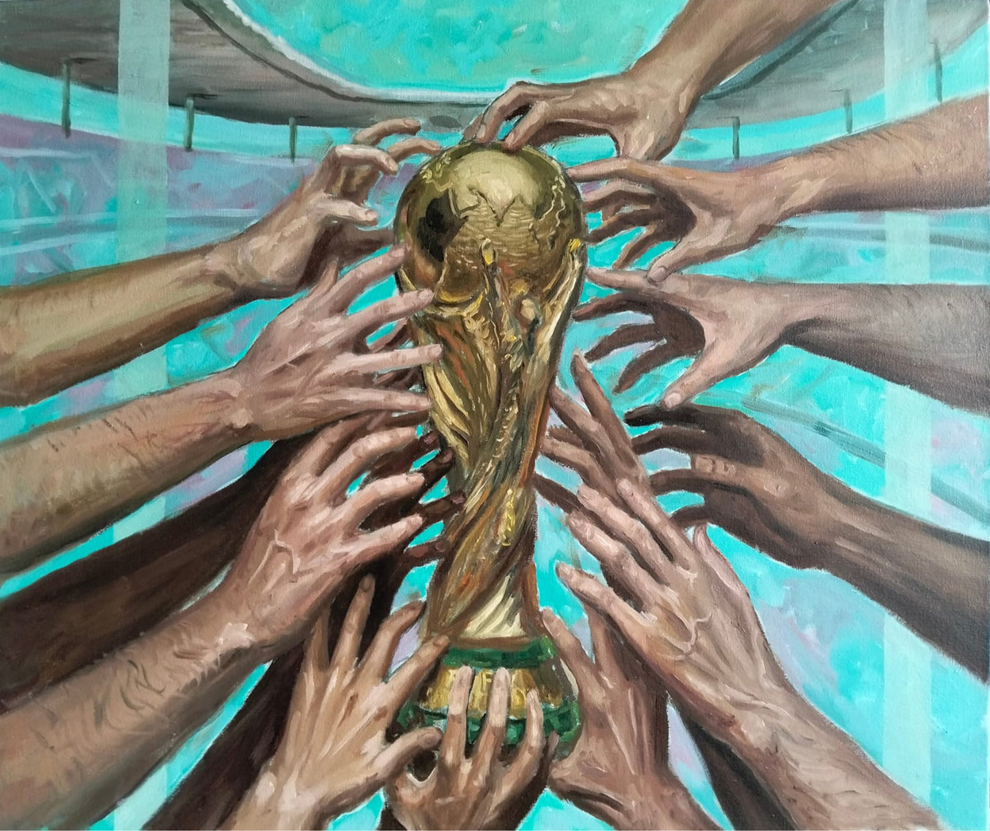 Hiran Lomeli – Éxtasis / Óleo sobre Tela – 50 x 60 cm – 46023