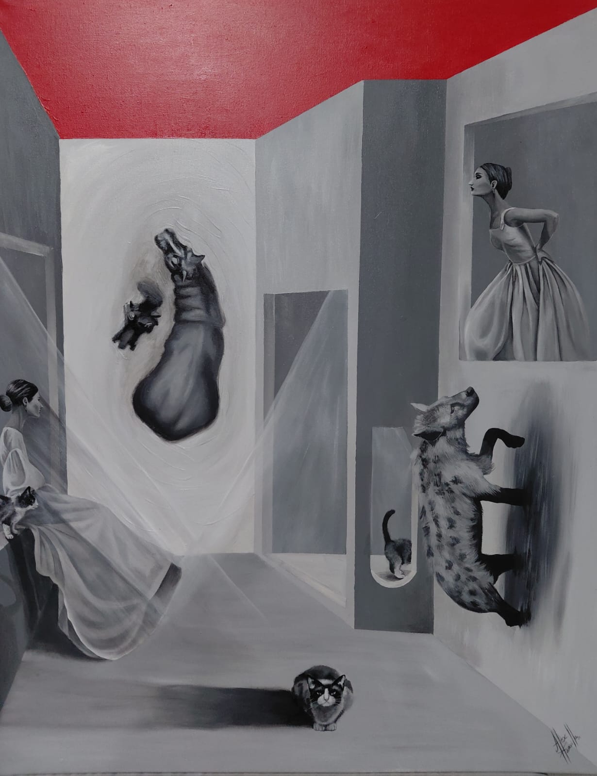 Alex Maravilla - Sinapsis / Acrilico sobre tela - 100 x 80 cm