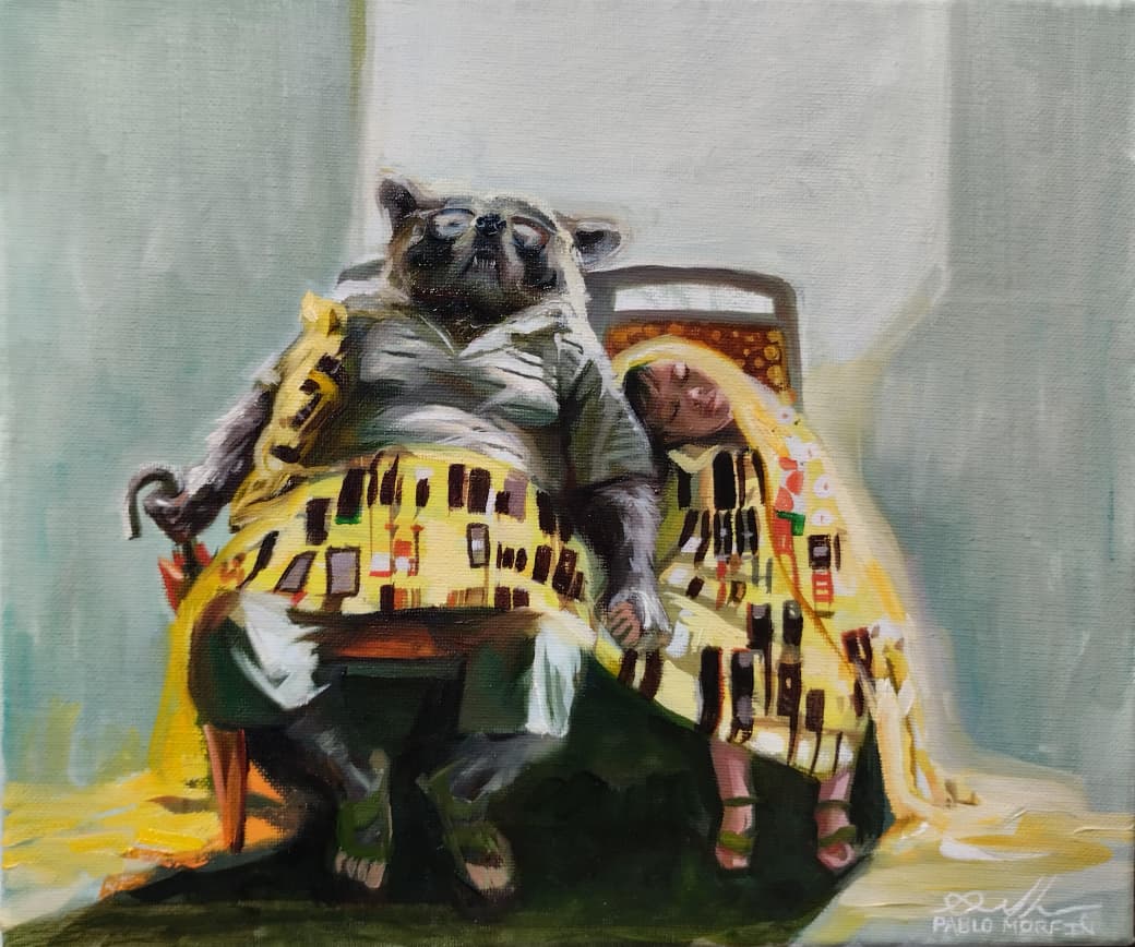 Pablo Morfín - PACHAMAMA / Mixta sobre lienzo - 30 x 25 cm