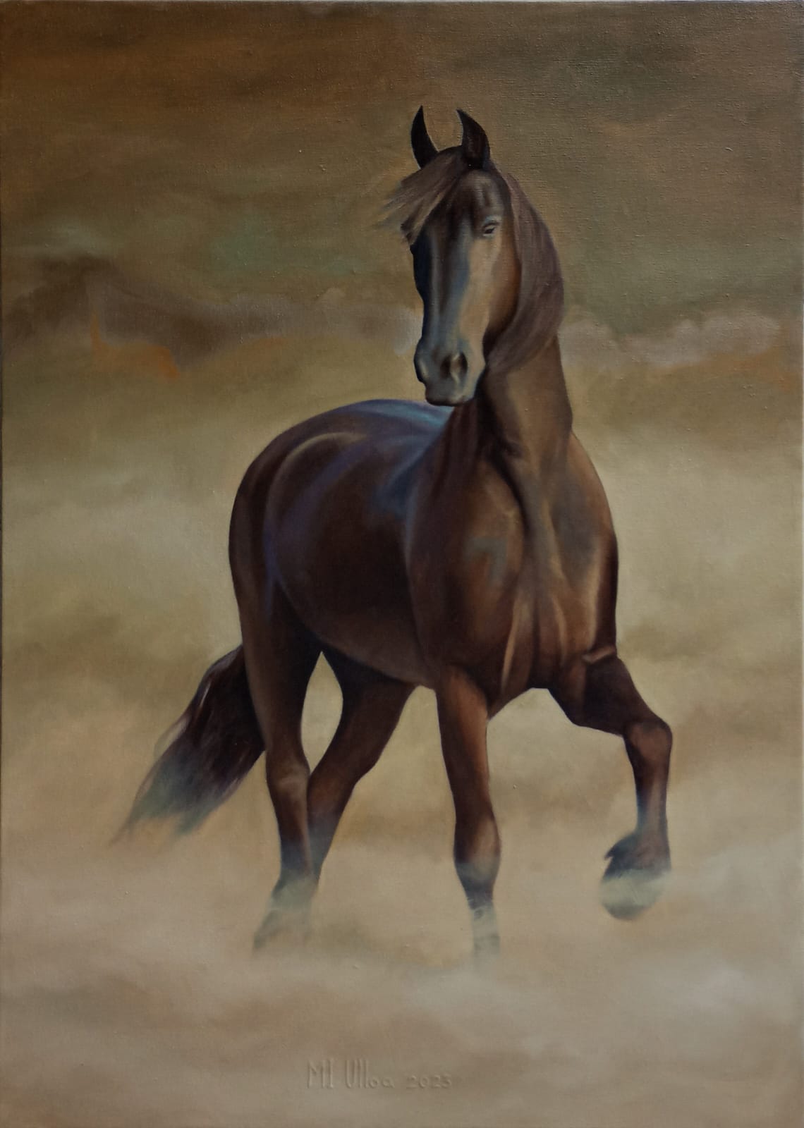 Moises Ulloa – Prieto / Óleo sobre tela – 50 x 70 cm – 1/1