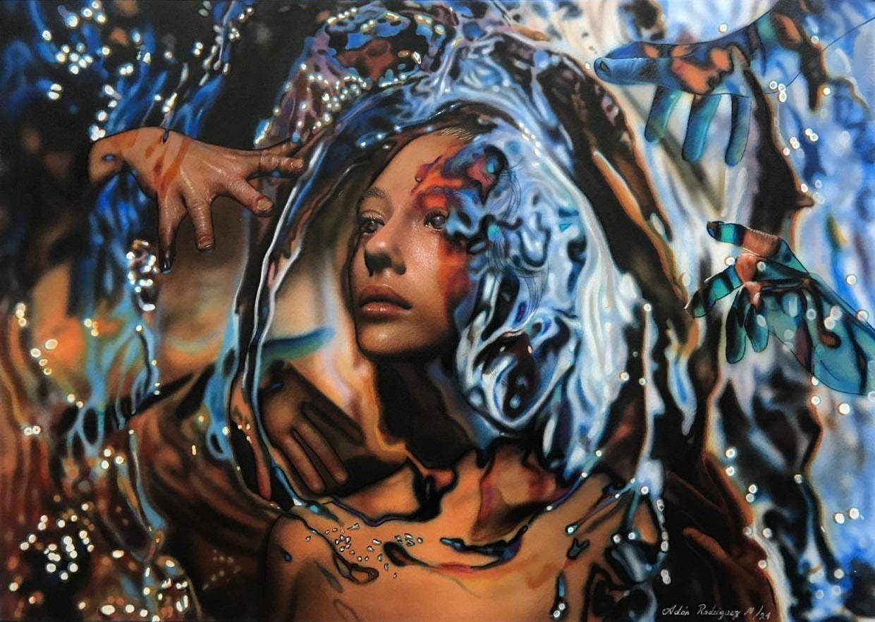 Adán Rodriguez – Acoso II 
 / Mixta 
 sobre papel   – 50 x 70 cm – 1/1