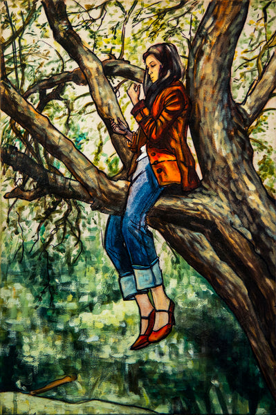 Marita Terriquez - ¿Qué es lo permanente? / Acrílico  sobre tela  - 60 x 40 cm