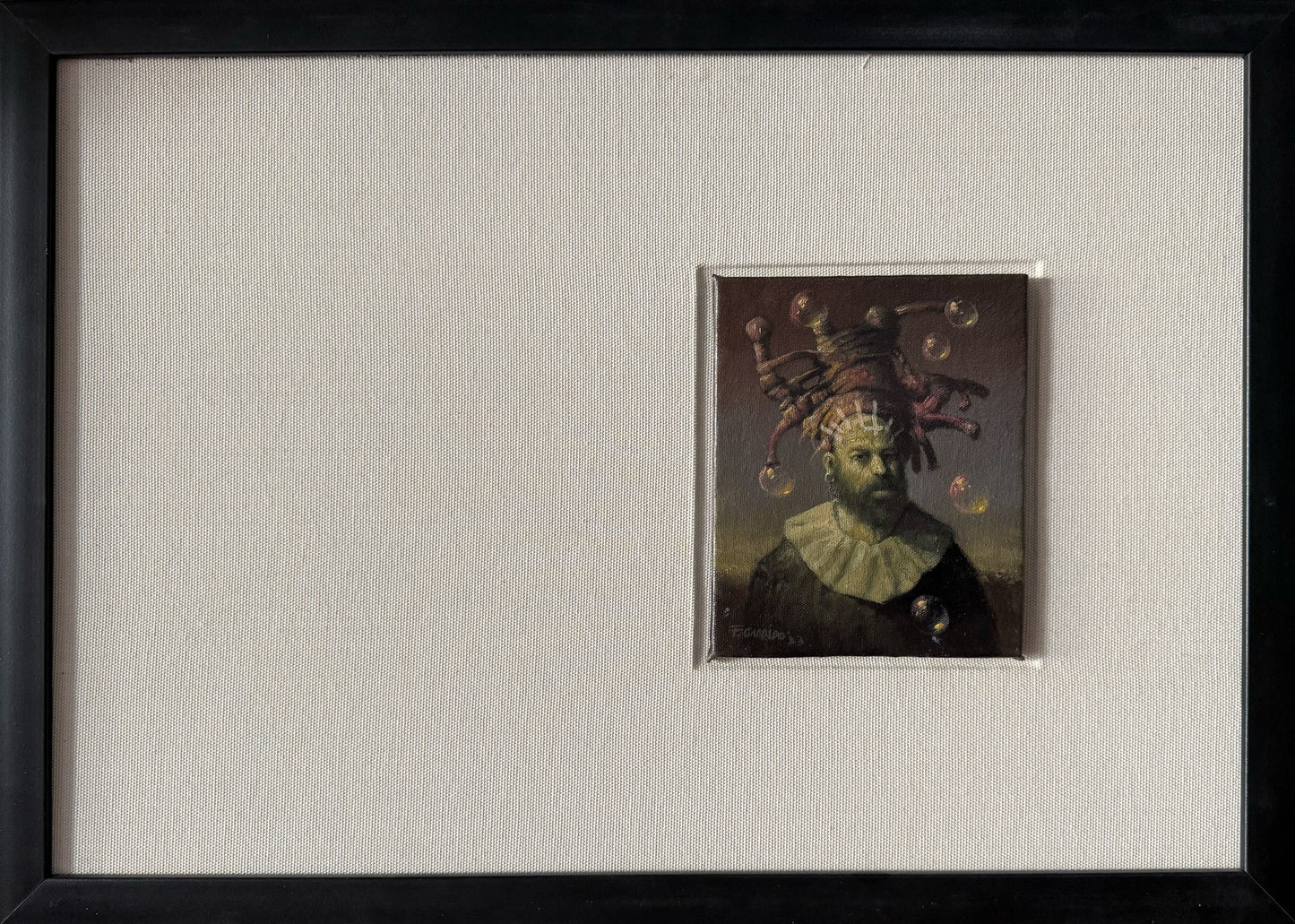 Fernando Garrido – Brujo / Óleo sobre tela – 17 x 20 cm – 1/1