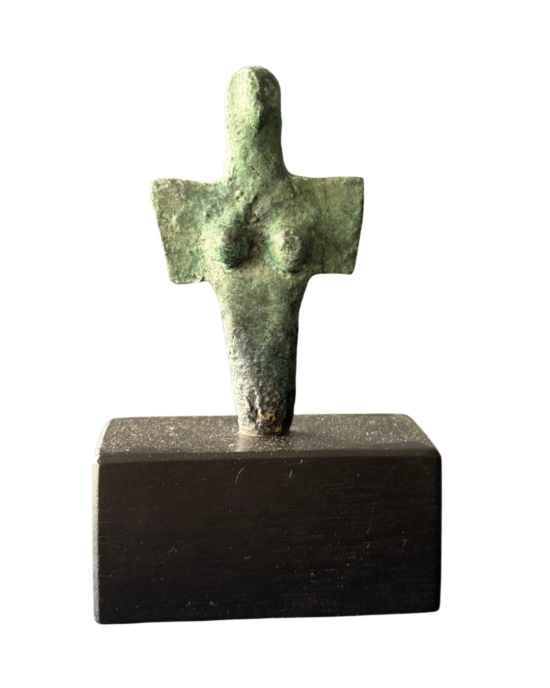 Pieza 13 - Figuras y máscaras de la Sardegna - "guerrero nuragico chico tre" / fundición en bronce - 10 x 4 cm
