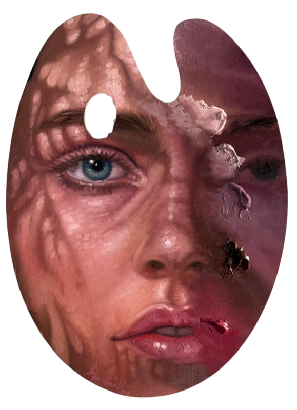 Rosario Lazcano – Materia prima / Óleo sobre madera – 30 x 40 cm – 1/1