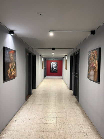 Adan Navarro Tenoch – Simbolos "El Santo" / Mixta  sobre tela – 110 x 160 cm – 1/1
