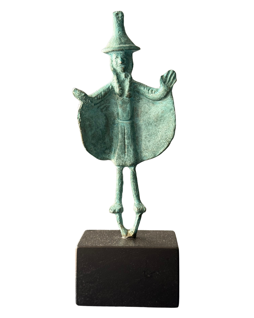 Pieza 20 - Figuras y máscaras de la Sardegna - "guerrero nuragico grande due" / fundición en bronce - 19 x 8 cm