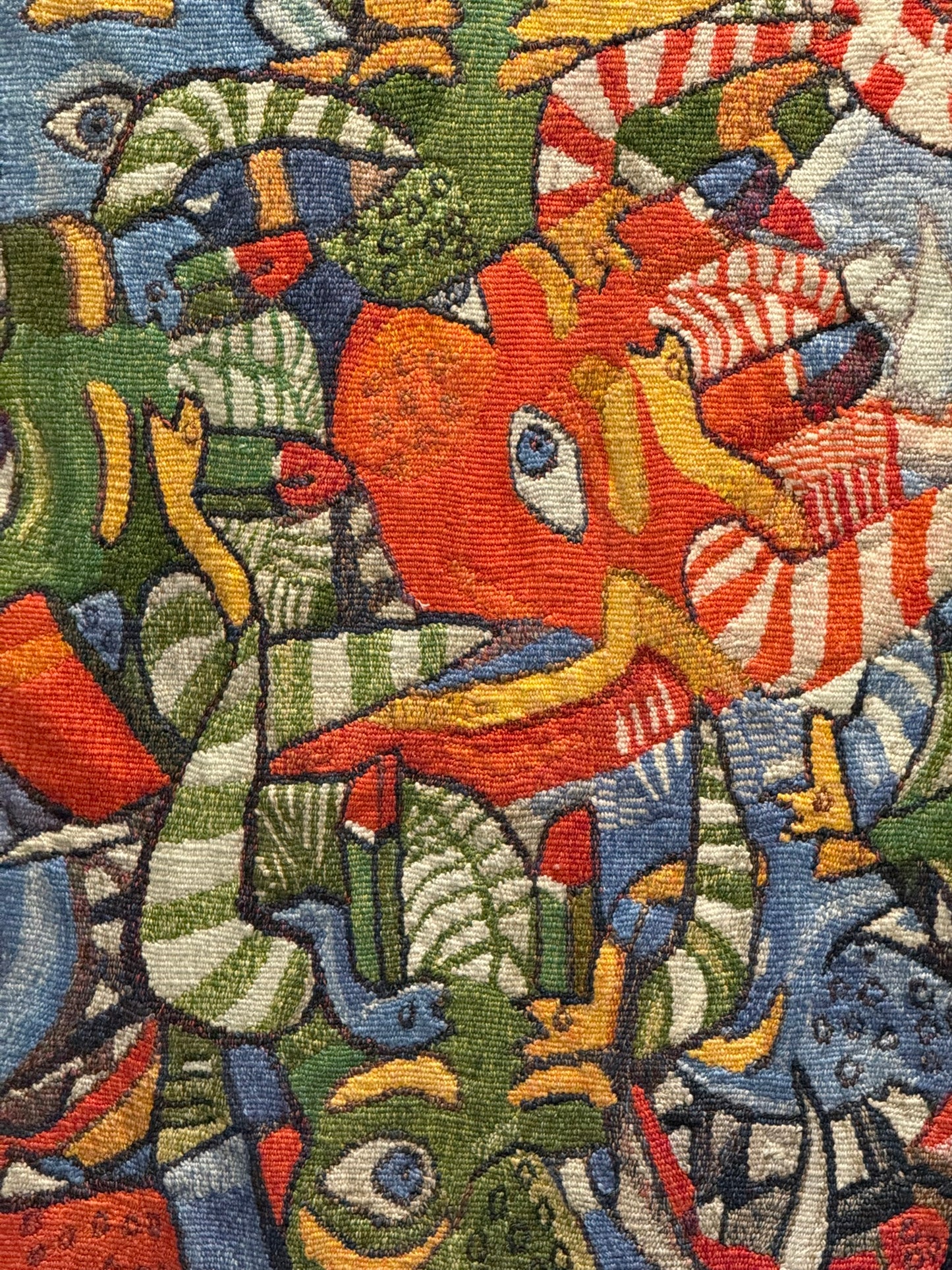 Ismael Vargas – Máscaras / Gobelino sobre tela – 210 x 290 cm – 1/1