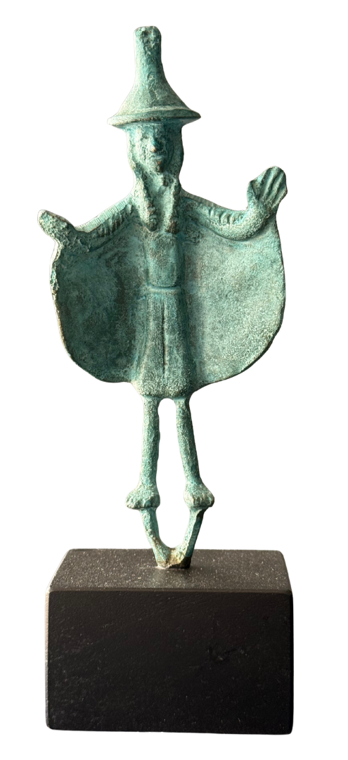 Figuras y máscaras de la Sardegna – Guerrero nuragico grande due / Bronce sobre - – 19 x 8 cm – Serie abierta