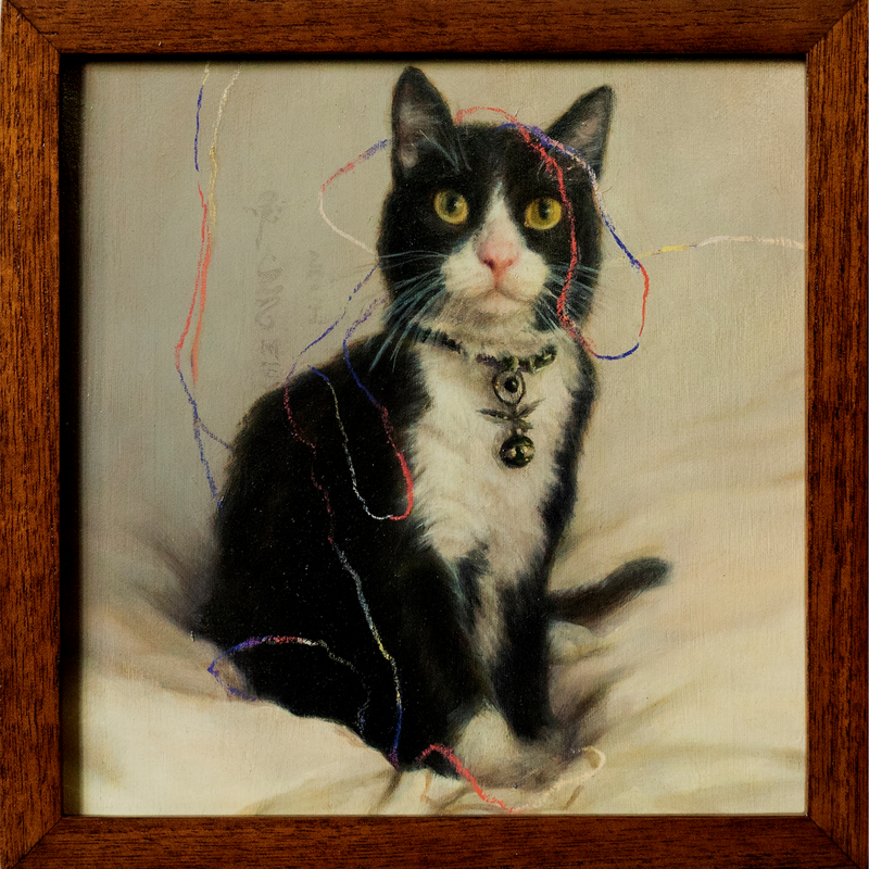 Rita Vega – Félix Colección Yoana Rodríguez / Òleo sobre lino – 25 x 25 cm – 1/1