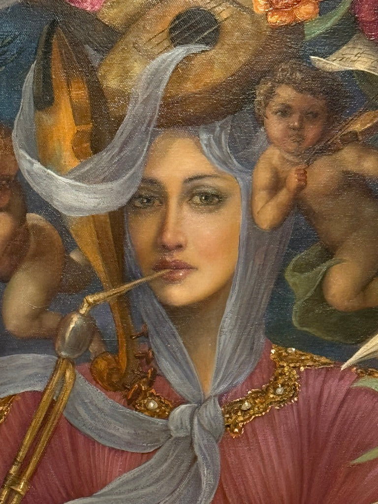 Armando Martinez – Melodías divinas / Óleo  sobre tela – 65 x 75 cm – 1/1