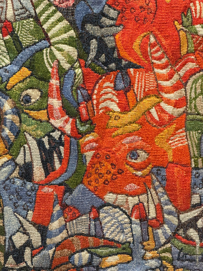 Ismael Vargas – Máscaras / Gobelino sobre tela – 210 x 290 cm – 1/1