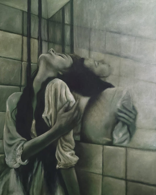 Lote 46: Araceli Santana - Reflejo / Óleo sobre tela  - 100 x 80 cm